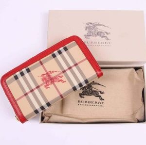 BURBERRY checkered wallet